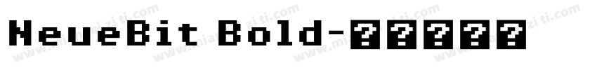 NeueBit Bold字体转换